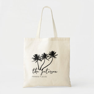 Palm Tree Wedding Willkommen Tragetasche