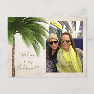 Palm Tree wird meine Einladung zu meiner Bridesmai