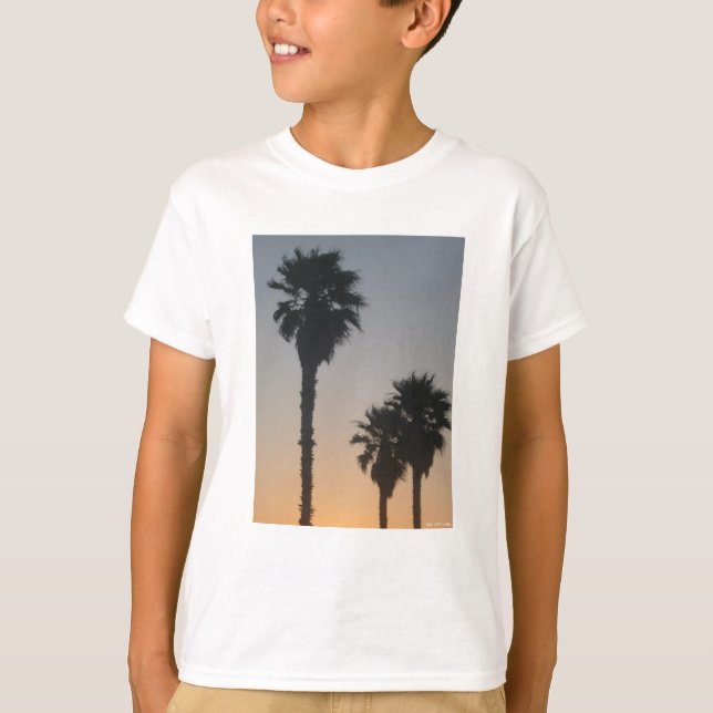 Palm Trees At Sunset T-Shirt (Vorderseite)