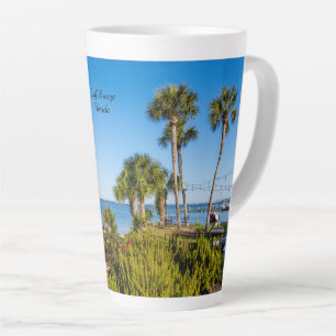 Palm Trees Bayside Morning Latte Tasse