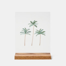 Palm Trees Beach Art Acrylschild