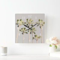 Palm Trees Beach Design 288 Pewter Green Farbe