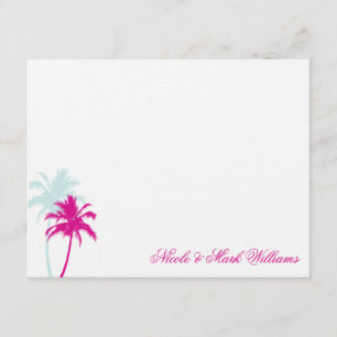 Palm Trees Custom Flat Vielen Dank Karten