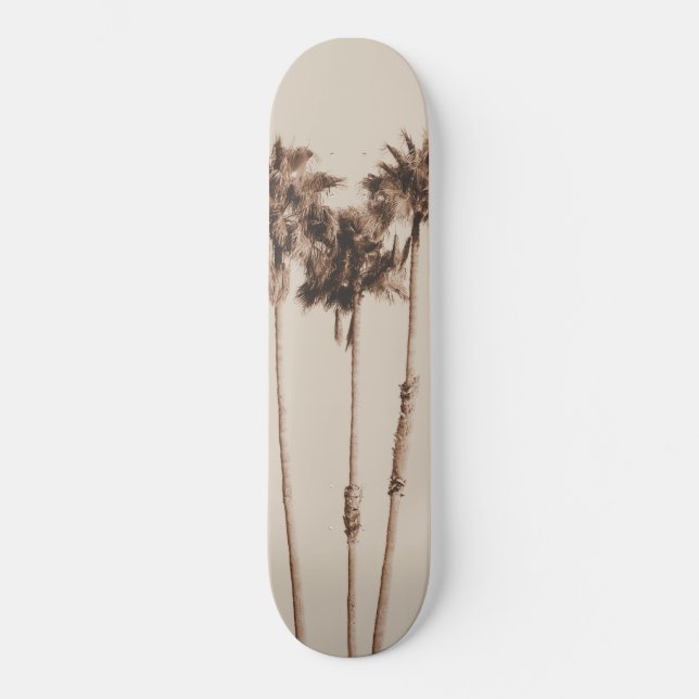 Palm Trees Earthy Vibes #1 #wall #decor #art Skateboard (Vorderseite)