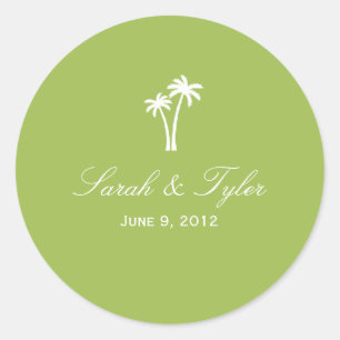 Palm Trees Fevor Sticker - Limon