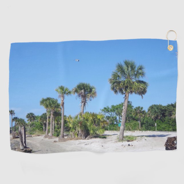 Palm Trees Golf Handtuch (Horizontal)