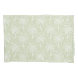 Palm Trees in Pastel Green Arch Motifs Textured Kissenbezug
