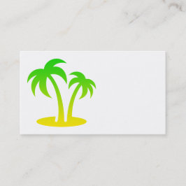 Palm Trees Island Business Cards Visitenkarte