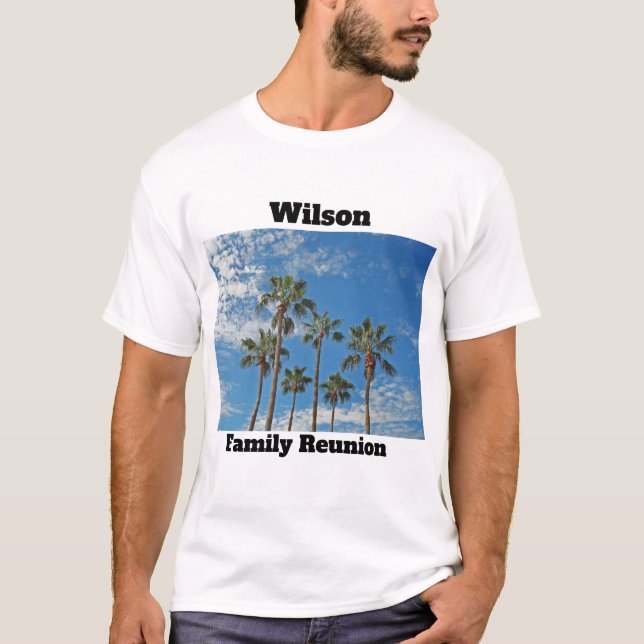 Palm Trees Paradise Family Wiedersehen Keepake T-Shirt (Vorderseite)