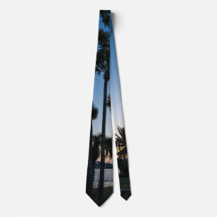 Palm Trees Sunrise Destin Florida Neck Tie Krawatte
