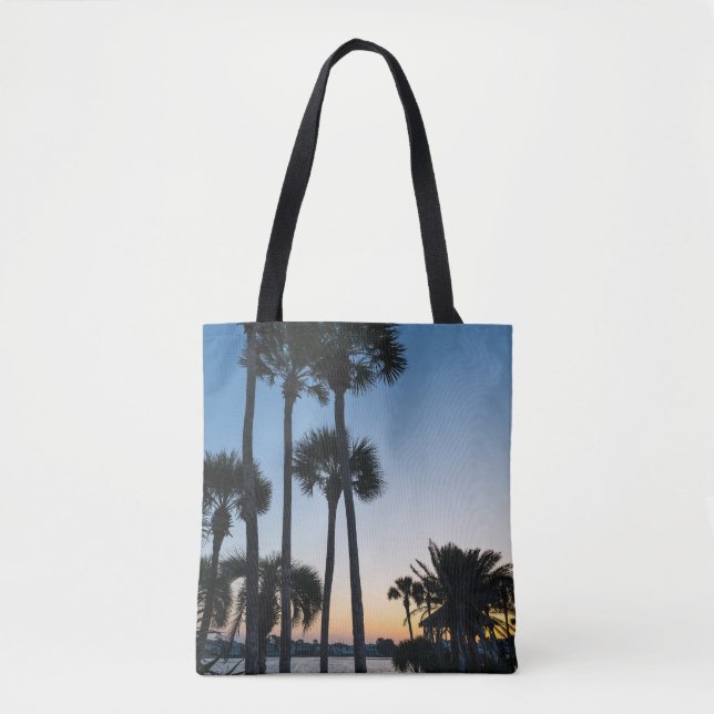 Palm Trees Sunrise Destin Floride Sac fourre-tout (Devant)