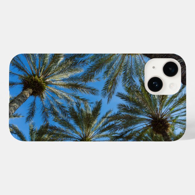 Palm Trees Umbrella Case-Mate iPhone 14 Hülle (Rückseite (Horizontal))