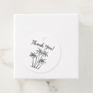 Palm Trees Vielen Dank für Tag, Beach Bachelorette Geschenkanhänger