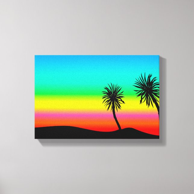 Palm Tress Leinwanddruck (Vorderseite)