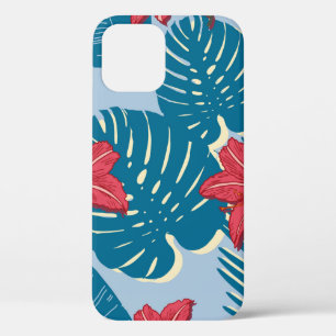 Palm tropical nahtlos blattblau Case-Mate iPhone hülle