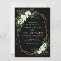 Palm tropische, geometrische Hochzeit