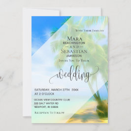 *~* Palm UAWG QR AP13 Exotic FOTO Wedding Einladung