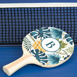 Palm verlasse Ananas-Monogramm Tischtennis Schläger