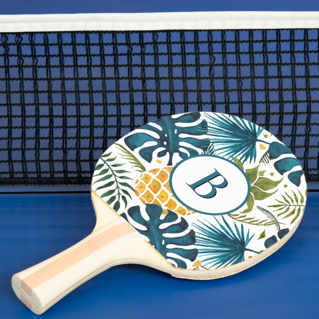 Palm verlasse Ananas-Monogramm Tischtennis Schläger (InSitu)