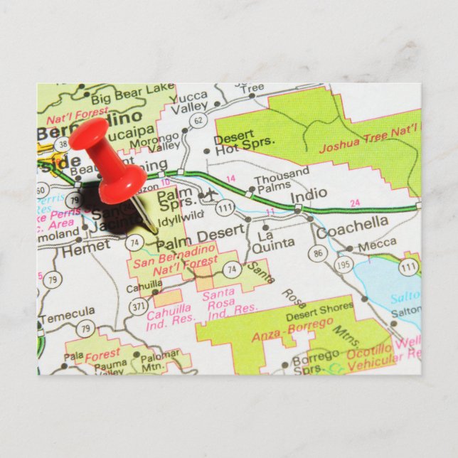 Palm Wüste, Kalifornien Postkarte (Vorderseite)