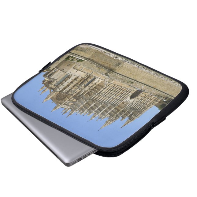 Palma Cathedral Laptopschutzhülle (Vorne Knopf)