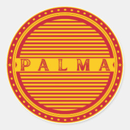 Palma City Pride Emblem – Spanish Identity Runder Aufkleber