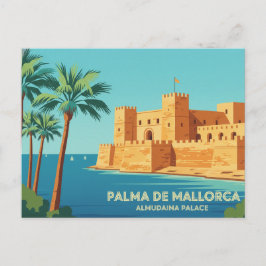 Palma de Mallorca KÖNIGSPALAST VON LA ALMUDAINA Postkarte