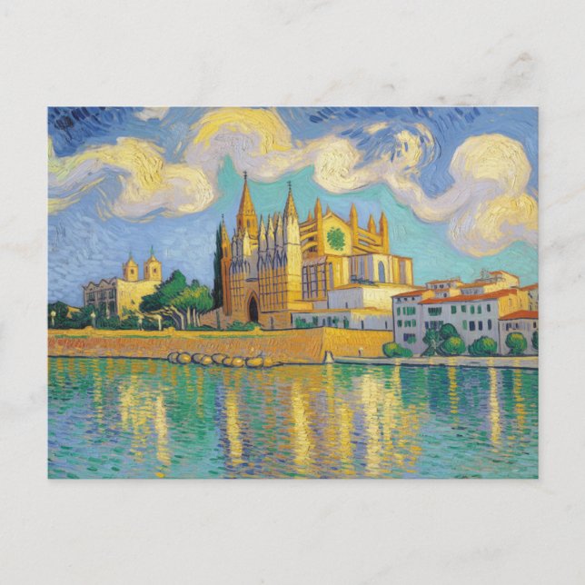 Palma de Mallorca Malerei Postkarte (Vorderseite)