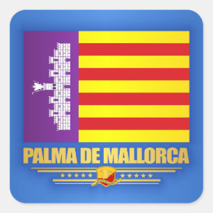 Palma de Mallorca Quadratischer Aufkleber