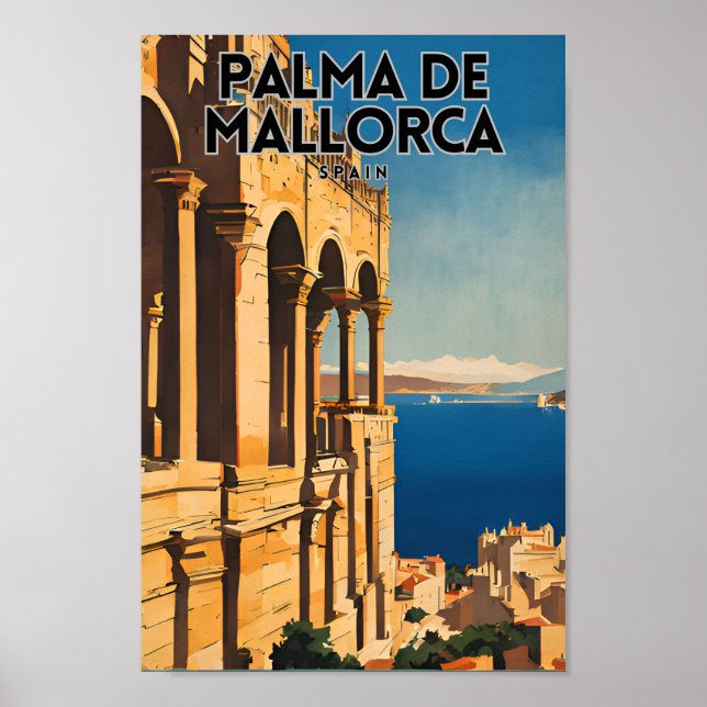 Palma De Mallorca Reiseplster Poster (Vorne)
