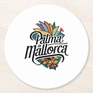 Palma de Mallorca Runder Pappuntersetzer