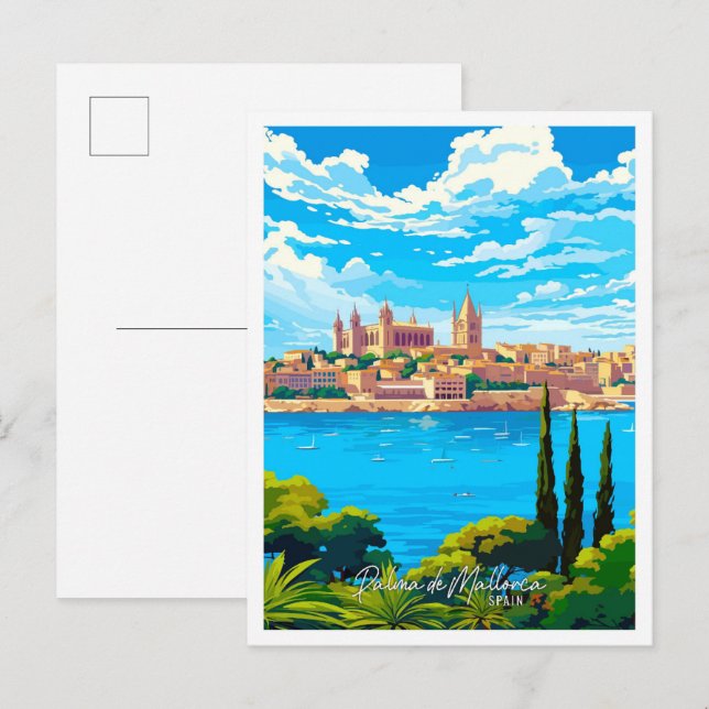 Palma de Mallorca Spanien Kunst, Dichtung und Musi Postkarte (Vorne/Hinten)