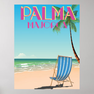Palma Mallorca Beach Ferienposter Poster