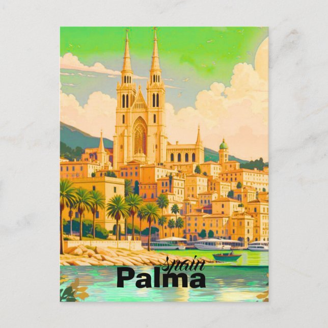 Palma Spanien Reise Postkarten Kunst Spanien Reise (Vorderseite)