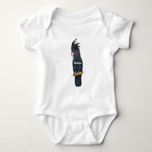 Palmakadu-Vogel-Cartoon-Illustration Baby Strampler