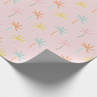 Palmbäume Niedlich rosa Geschenkpapier