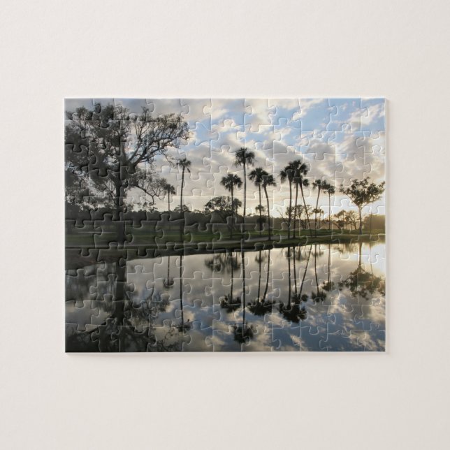 Palmbaume Reflektionspuzzle (Horizontal)