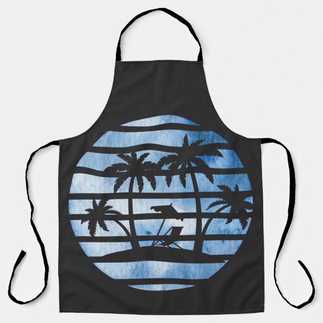 PALMBÄUME SCHÜRZE (Vorderseite)