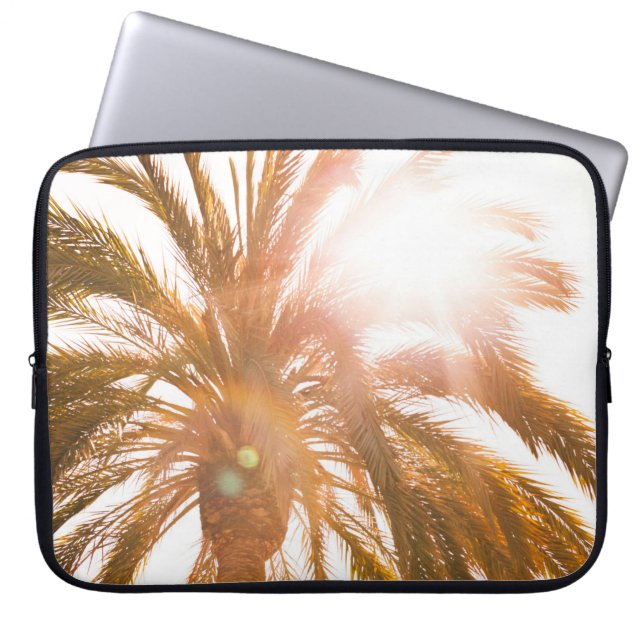 Palmbaumfotografie Laptopschutzhülle (Vorderseite)