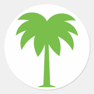 Palmbaumkleber Runder Aufkleber
