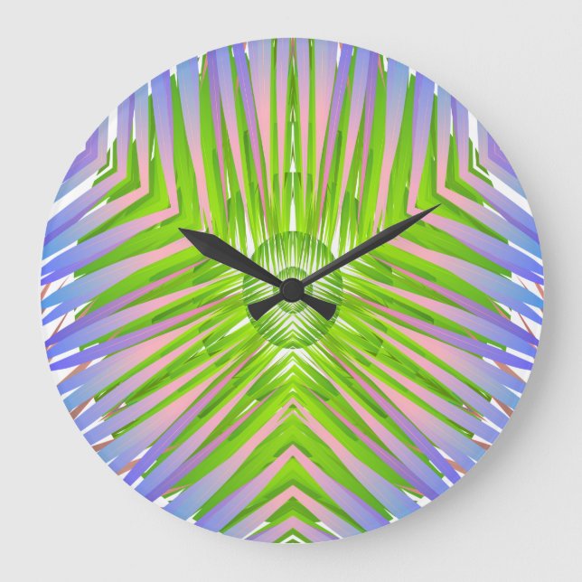 Palmbild für die Acrylwand Große Wanduhr (Vorderseite)