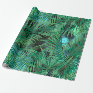 Palmblätter Geschenkpapier