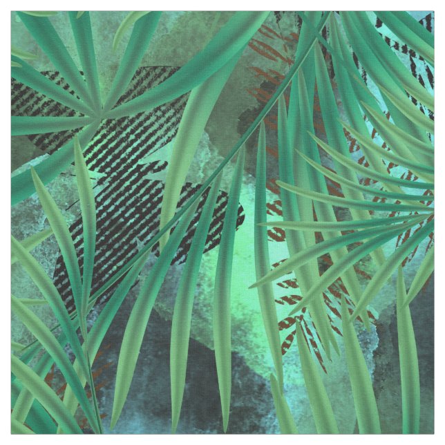 Palmblätter. Stoff (Muster)