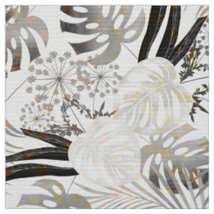 Palmblätter, tropisch, botanisch, bunt stoff