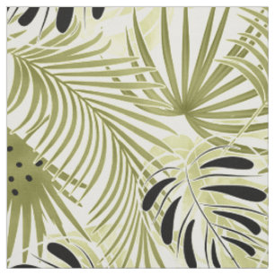 Palmblätter, tropisch, botanisch stoff