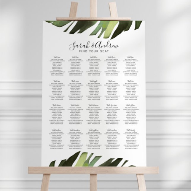 Palmblättriger Tropischer Blumenzwiebelposter Poster (Von Creator hochgeladen)