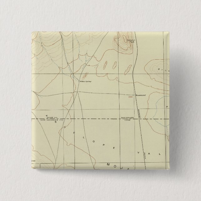 Palmdale Quadrangulation mit San Andreas Rift Button (Vorderseite)