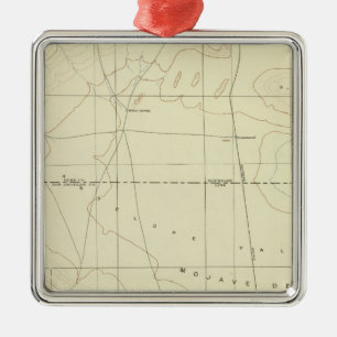 Palmdale Quadrangulation mit San Andreas Rift Ornament Aus Metall