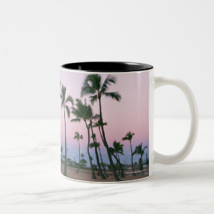 Palme 2 zweifarbige tasse