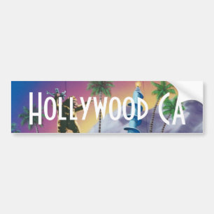 Palme-Autoaufkleber-Kunst Hollywood Kalifornien Autoaufkleber